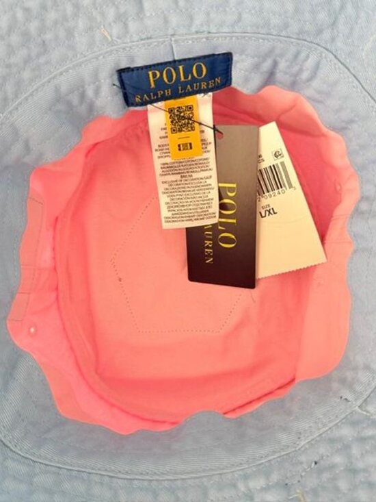 1 OF 1 NWT POLO RALPH LAUREN VTG STYLE PARIS BERET BEAR TRAVEL BUCKET HAT L/XL main image 12